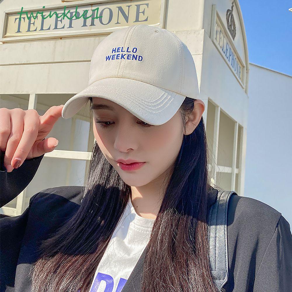 Mũ Lưỡi Trai Cotton Đính Chữ Lấp Lánh Thời Trang