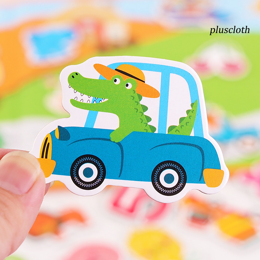 1 Bộ Đồ Chơi Xếp Hình 3D Màu Sáng Họa Tiết Hoạt Hình Dành Cho Ba Mẹ Và Bé