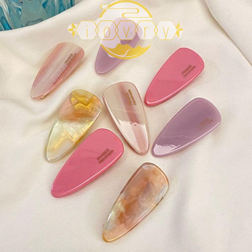 Kẹp Tóc Acetic Acid Y2K Hình Học Màu Kẹo Dễ Thương Sáng Tạo Dành Cho Bạn Nữ