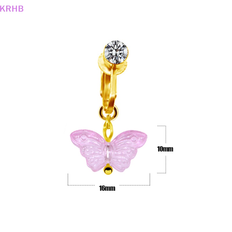 Khuyên Rốn Hình Bướm Không Cần Bấm Lỗ Sáng Tạo Cho Nữ Mới