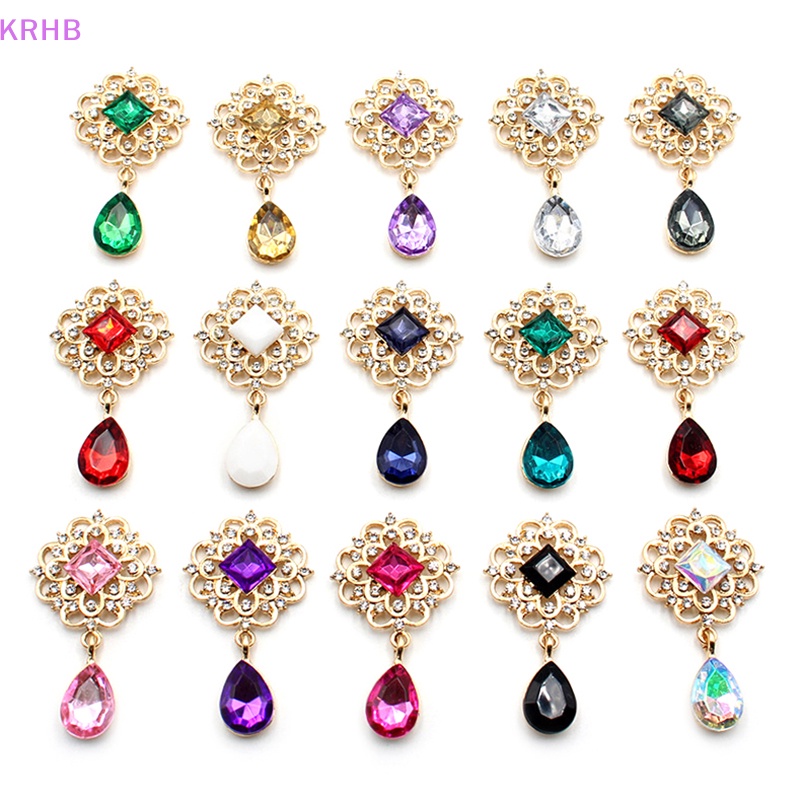 Nút Vuông Hợp Kim 25 * 45MM Trang Trí Hộp Quà Đám Cưới Thủ Công Diy Mới