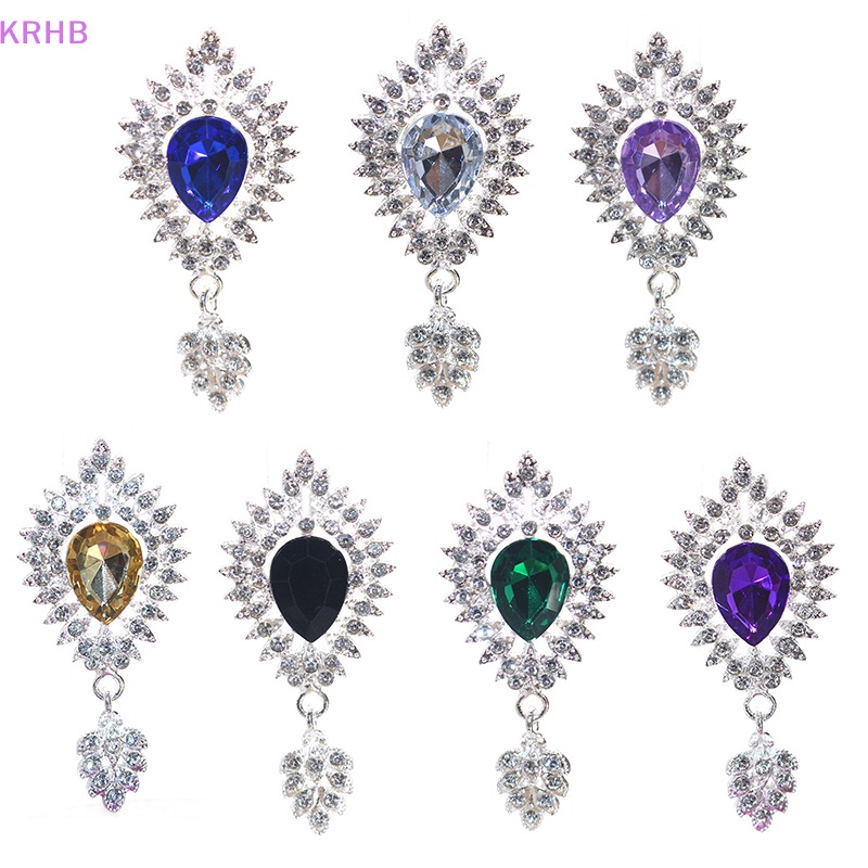 Cài Áo Hình Giọt Nước Đính Đá Pha Lê Thời Trang Mới