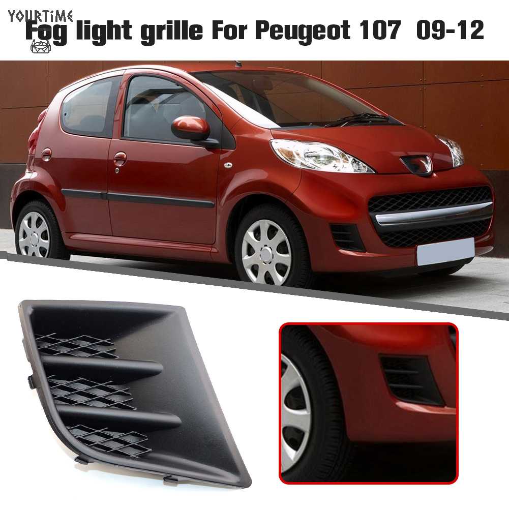 Khung Lưới Tản Nhiệt Đèn Pha Trước Cho Xe Hơi Peugeot 107 09-12