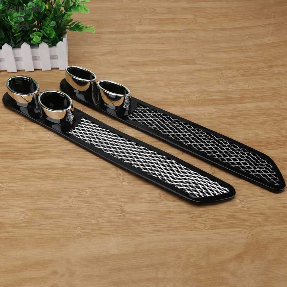 Set 2 Miếng Dán Ống Xả Xe Hơi Bằng Nhựa