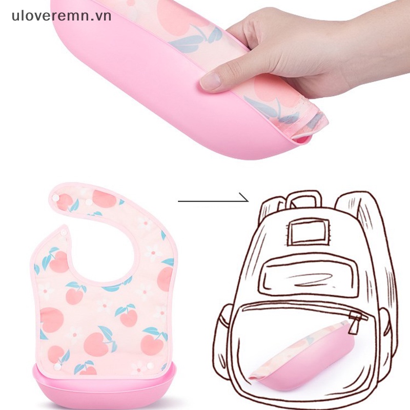 Yếm Ăn Mềm Mại In Họa Tiết Hoạt Hình Dễ Thương Cho Bé Sơ Sinh