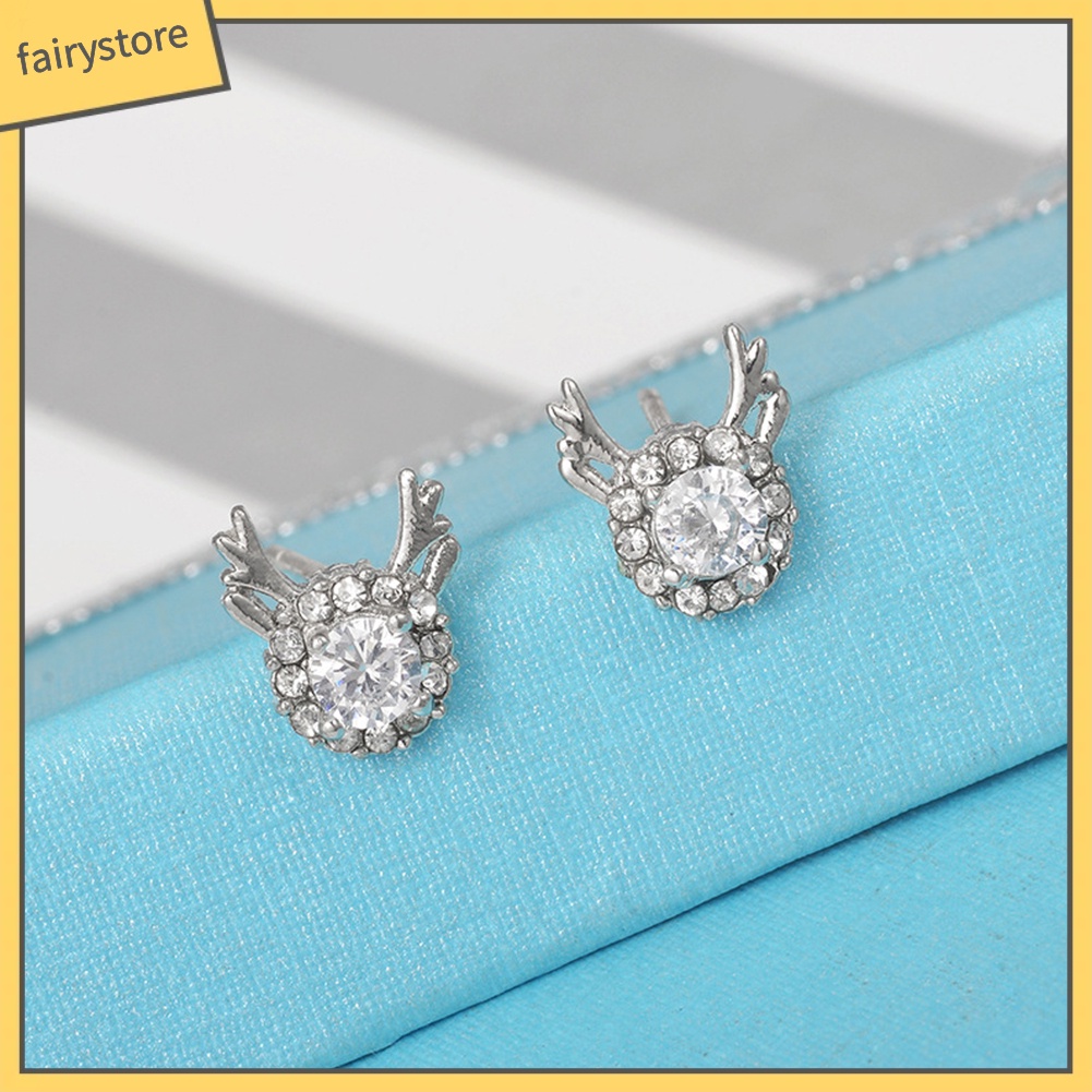 Bông Tai Hình Tuần Lộc Giáng Sinh Đáng Yêu Dành Cho Nữ