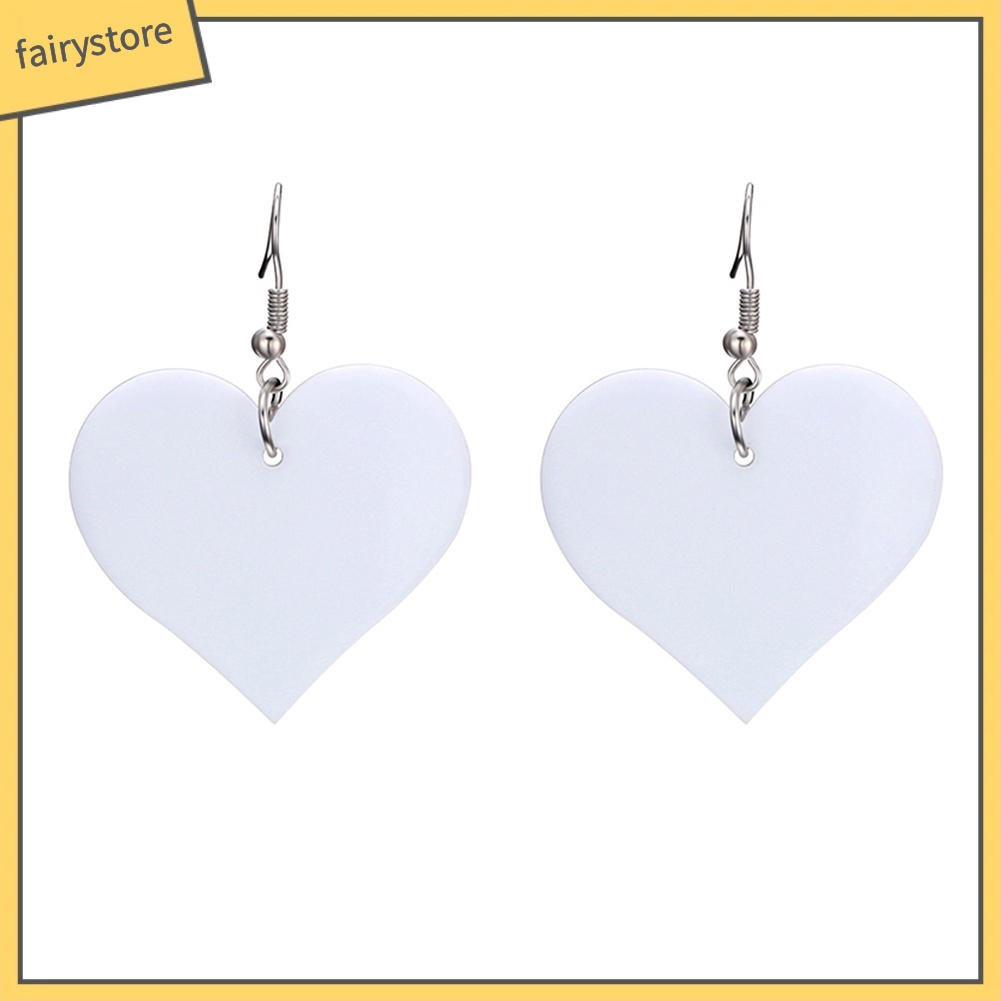 Bông Tai Acrylic Hình Trái Tim Thời Trang Dành Cho Nữ