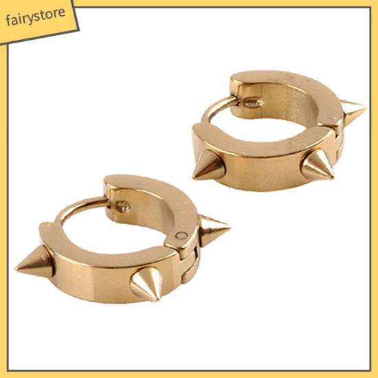 Khuyên Tai Đinh Tán Bằng Thép Titan Phong Cách Punk Cá Tính