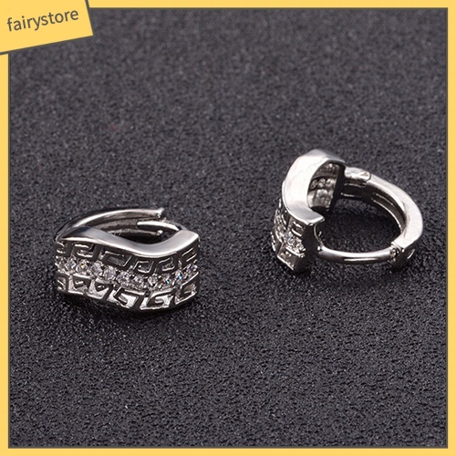 Bông Tai Mạ Bạc Đính Đá Thời Trang Dành Cho Nữ