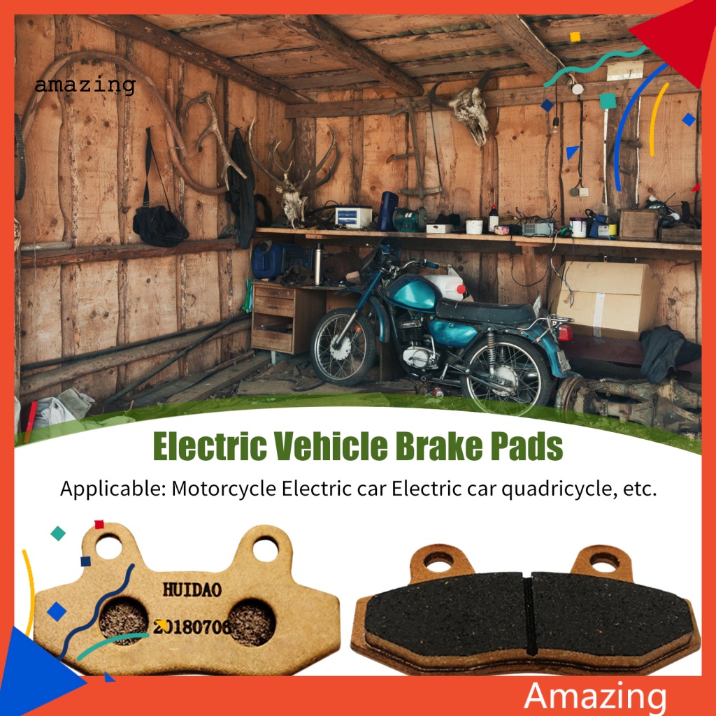 Bộ 2 Má Phanh Đĩa Trước Chống Mòn Không Gây Tiếng Ồn Thay Thế Cho Xe Mô Tô Electrocar