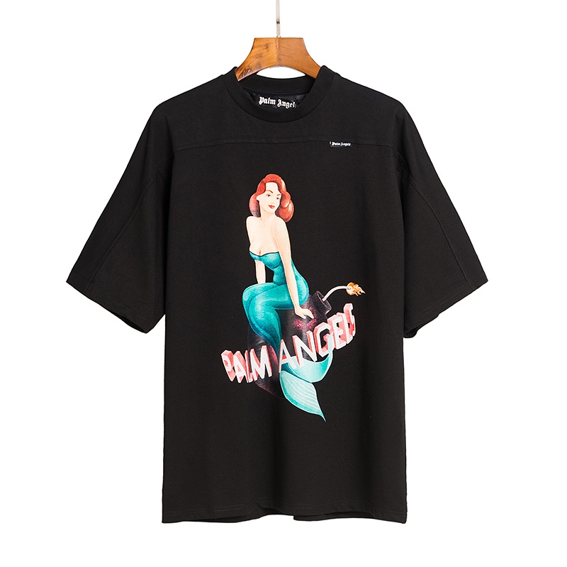 Áo Thun Tay Ngắn Pa-lm &amp; An-ge-ls 88 Thời Trang Đường Phố Unisex-Kryu56