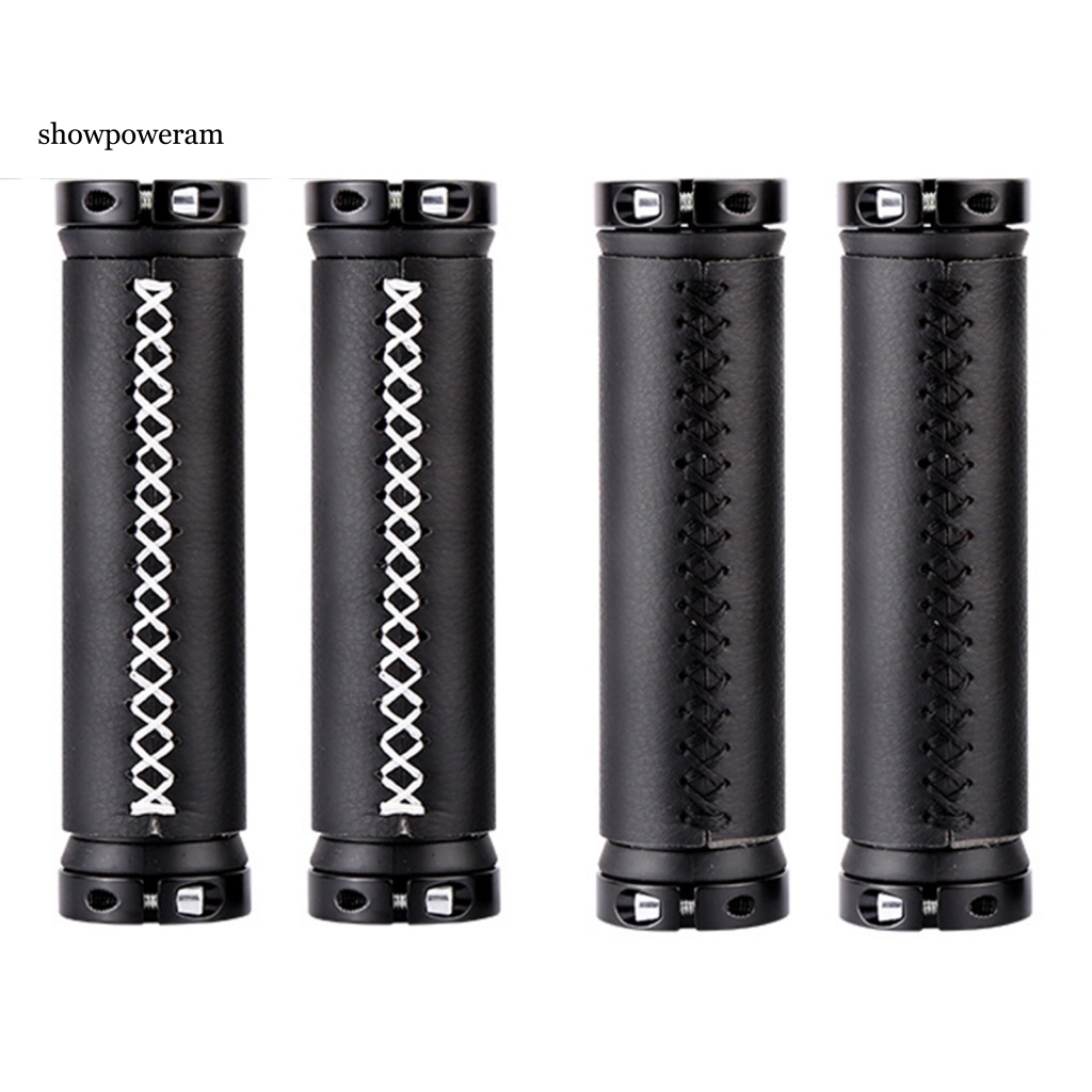 Set 2 Vỏ Bọc Tay Lái Xe Đạp Leo Núi Bằng Da Giả Chống Trượt