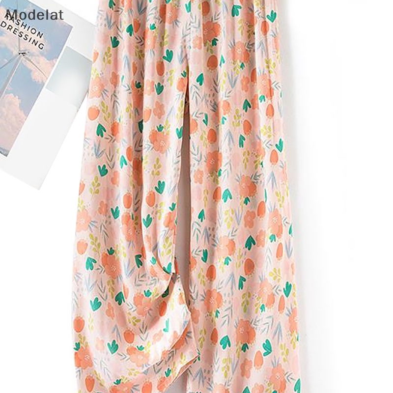 Mfc Quần ống rộng Chất Liệu Cotton Lụa Thời Trang Mùa Hè Cho Nữ