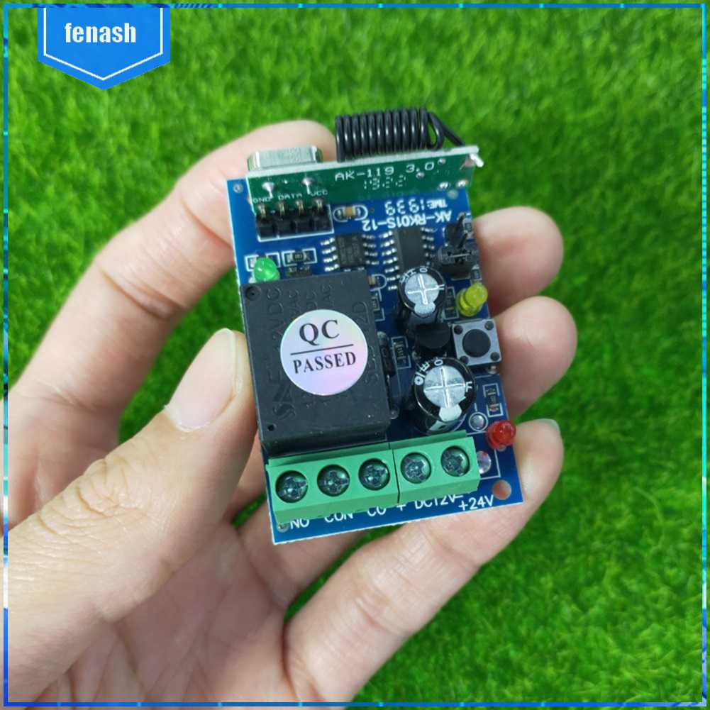 Điều Khiển Từ Xa Không Dây DC 12V 433MHz Cho Cổng Đèn XD#[Tiếng Vnash.vn] 3