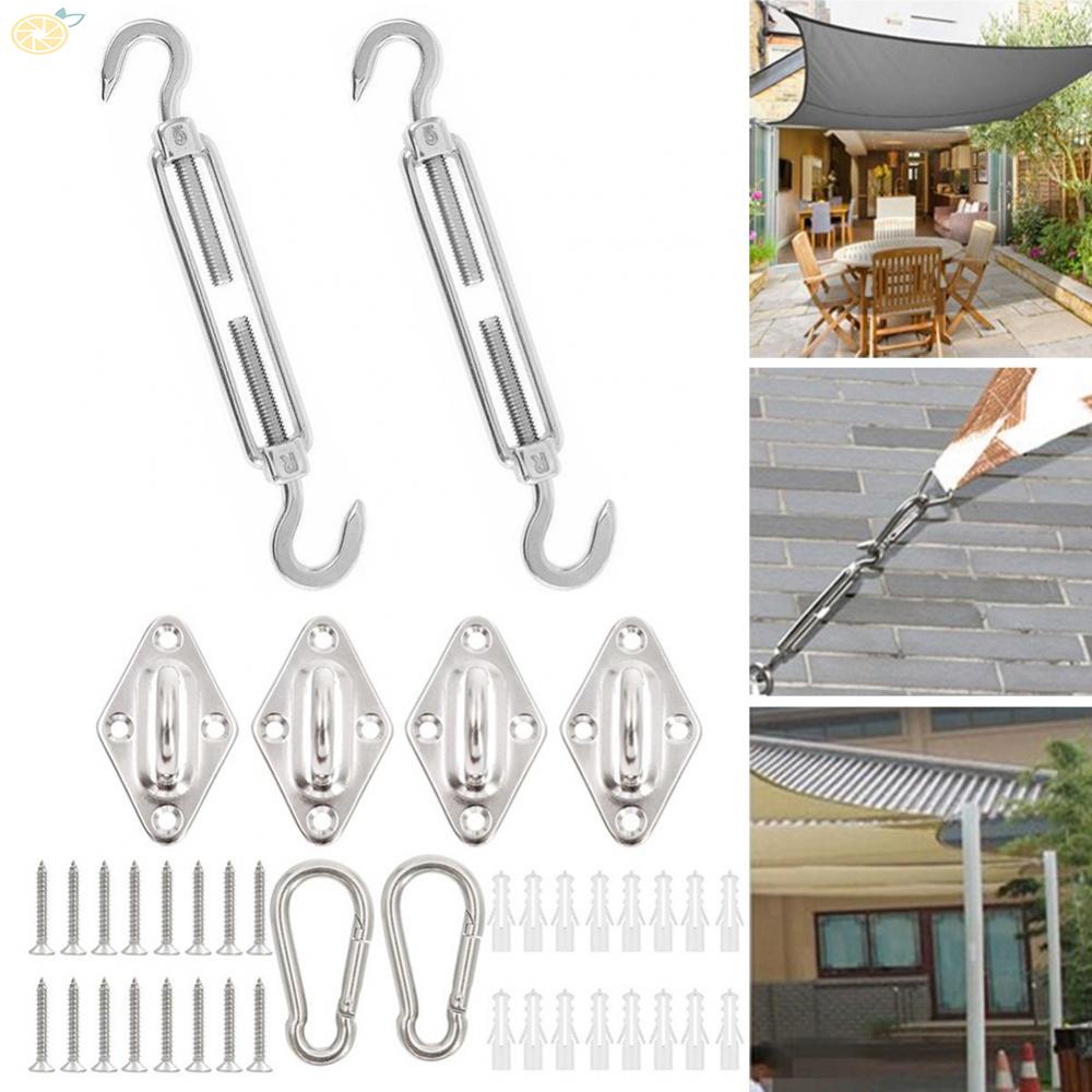 【VARSTR】Awning Set Heavy Duty Sun Shade Sail Kit for Garden Sail Fixing Accessories