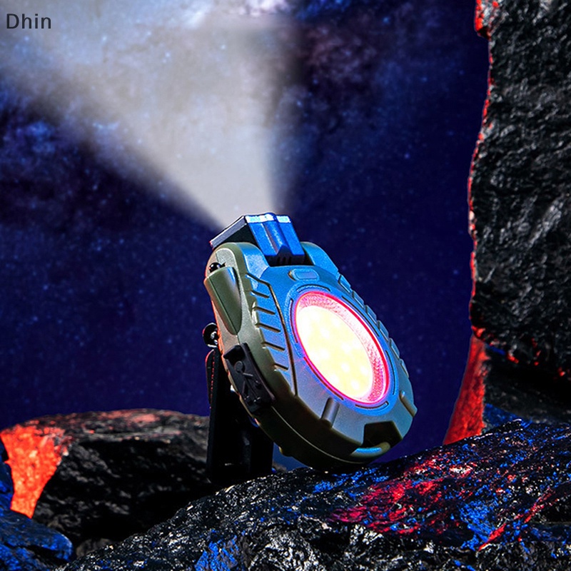 Đèn Pin Mini 6WCOB XPE Gắn Đầu Kẹp Tiện Dụng