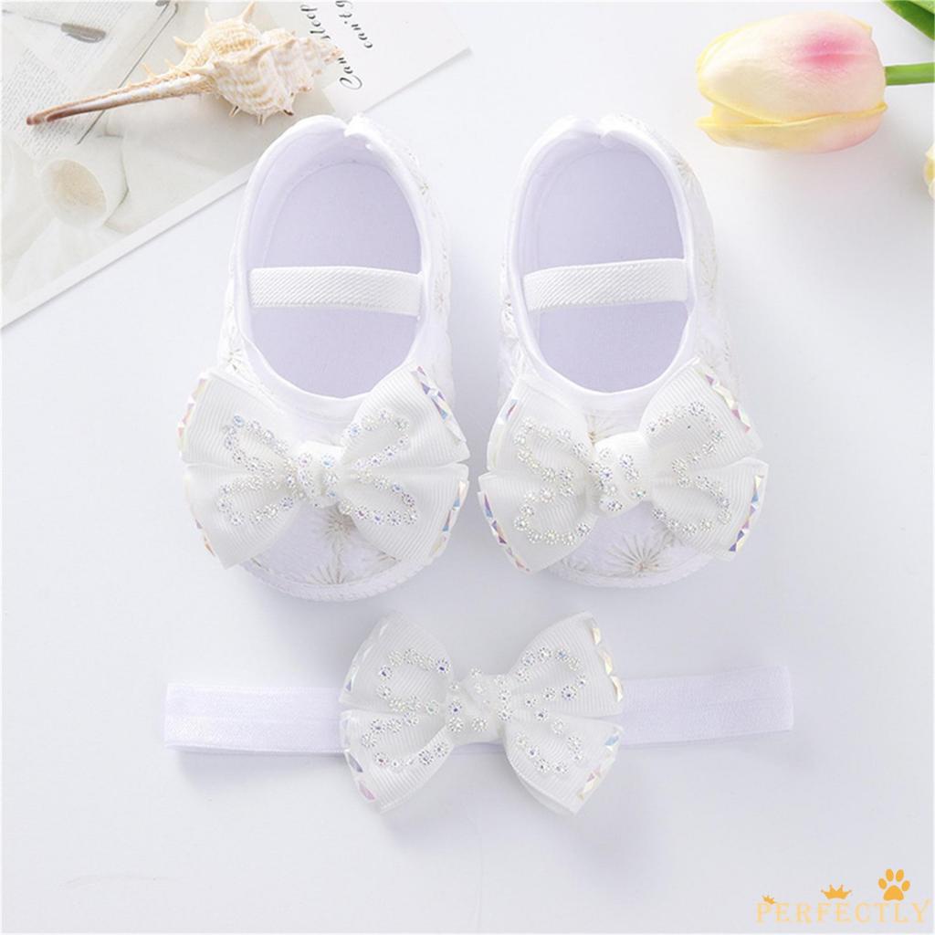 Giày Búp Bê Đính Nơ Xinh Xắn Dành Cho Bé Gái