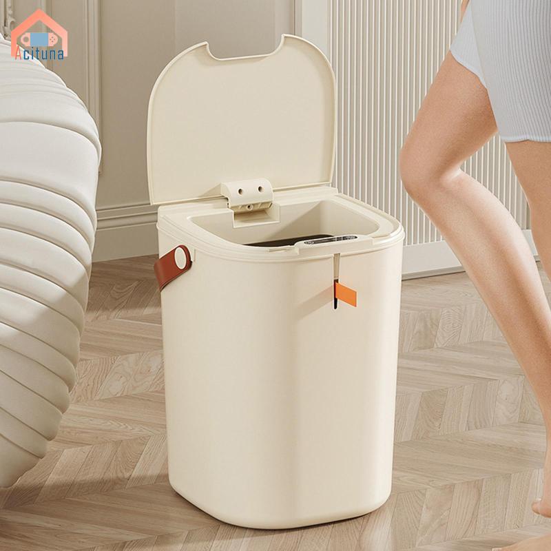 Thùng Rác Điện Tử Thông Minh Dung Tích Lớn 20l Có Nắp Tự Động Cho Nhà Tắm / Văn Phòng tenlzsp2