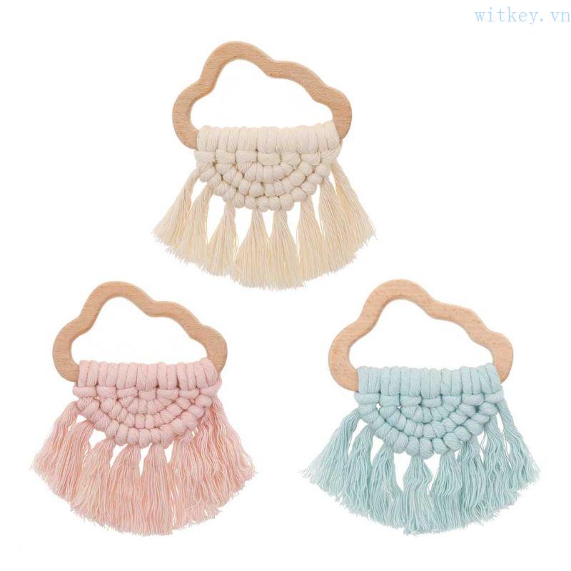 Đồ Chơi Vòng Tay Mọc Răng Hình Đám Mây Tự Nhiên Cho Bé