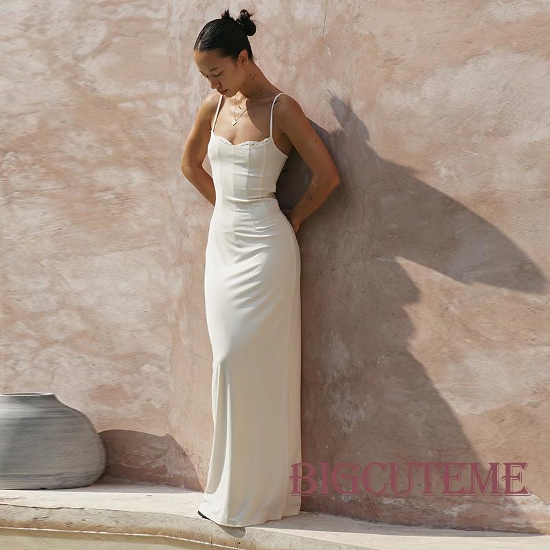 [] - Đầm Hai Dây Dáng Dài Ôm Sát Thời Trang Mùa Hè Cho Nữ