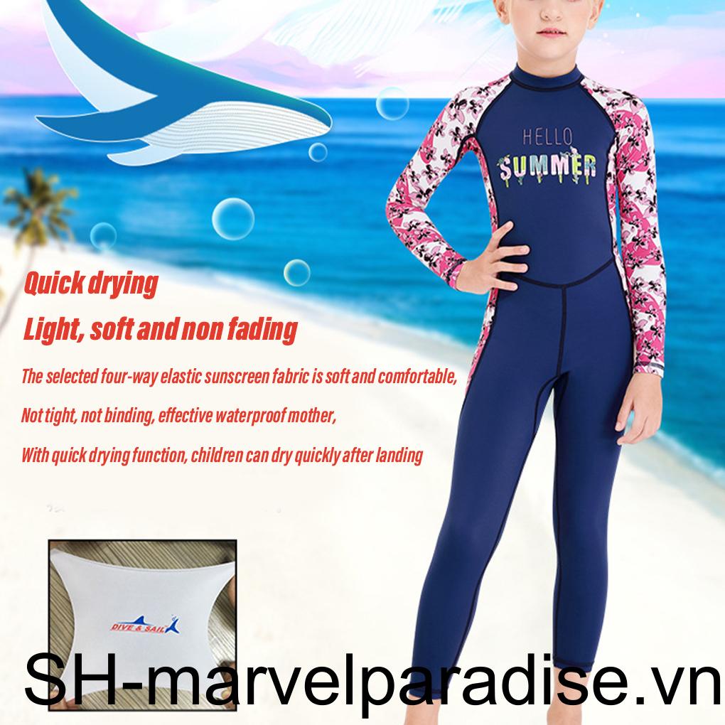 Bộ Đồ Bơi Lướt Sóng Chống Cháy Thời Trang Mùa Hè Cho Bé