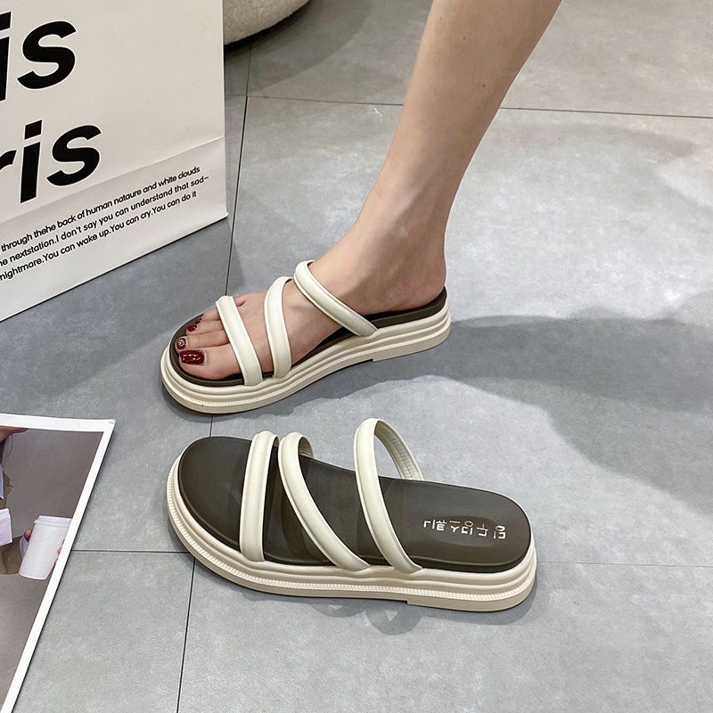 Giày Sandal Đế Dày Phong Cách roman Thời Trang Mùa Hè Cho Nữ