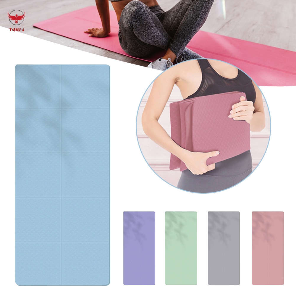 Thảm Tập Yoga Bằng TPE Chống Trượt Có Thể Gấp Gọn Tiện Dụng