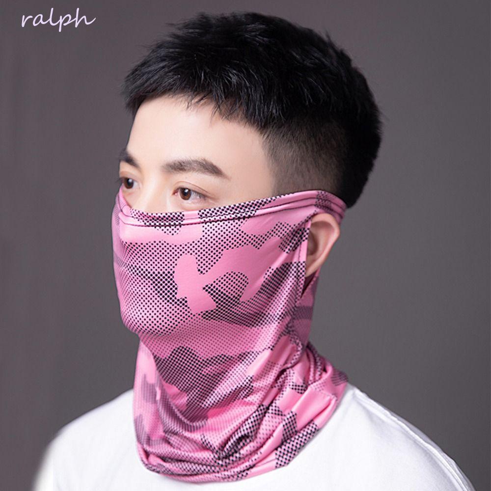 Khăn Trùm Mặt Nạ Lụa Lạnh Che Phủ Tai Chống Nắng Bảo Vệ Toàn Diện Cho Cặp Đôi Đi Xe Máy Ngoài Trời Mùa Hè