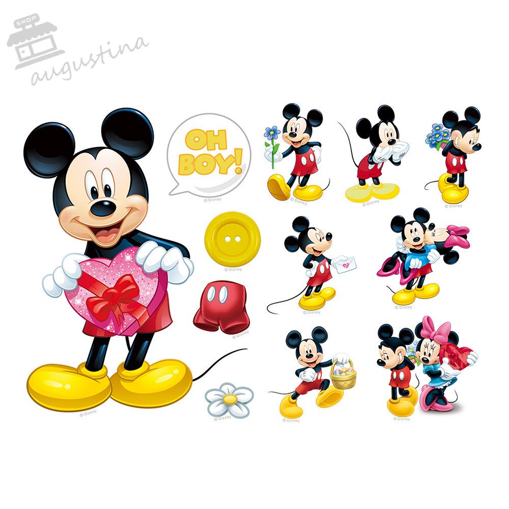 Miếng Dán Hoạt Hình AUGUSTINA Mickey Minnie Dễ Tháo Rời