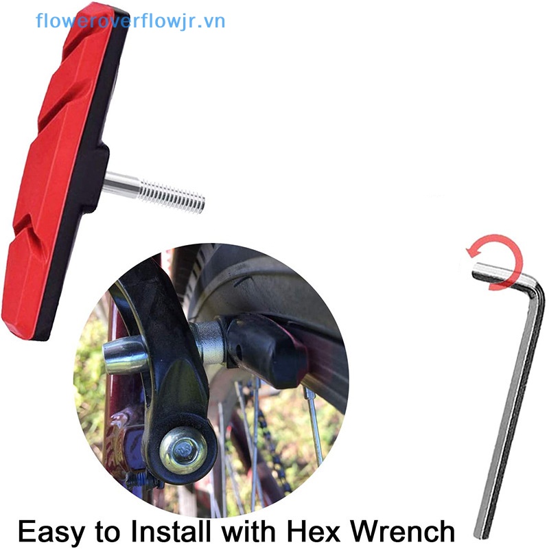 1 Cặp Má Phanh Xe Đạp Siêu Bền Tiện Dụng Chất Lượng Cao