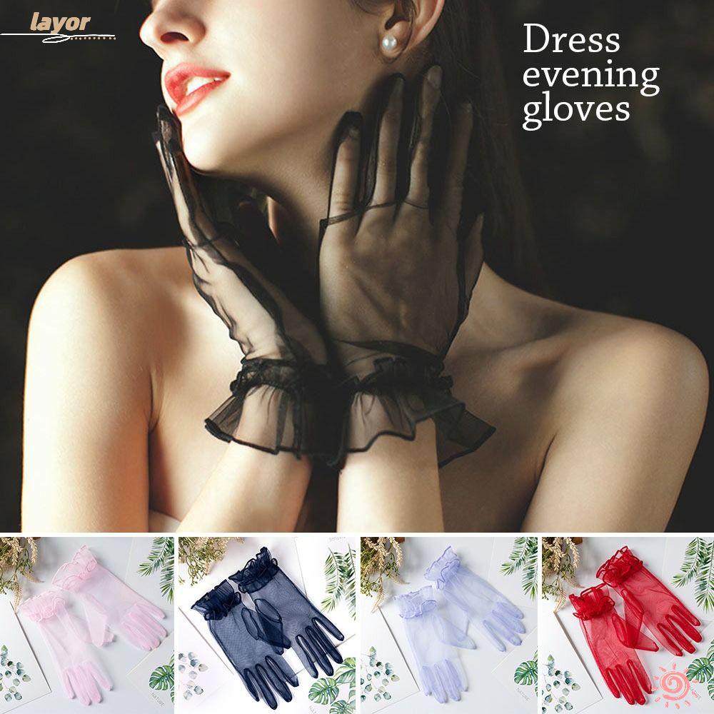 1 Cặp Găng Tay Ren Thời Trang Dành Cho Cô Dâu