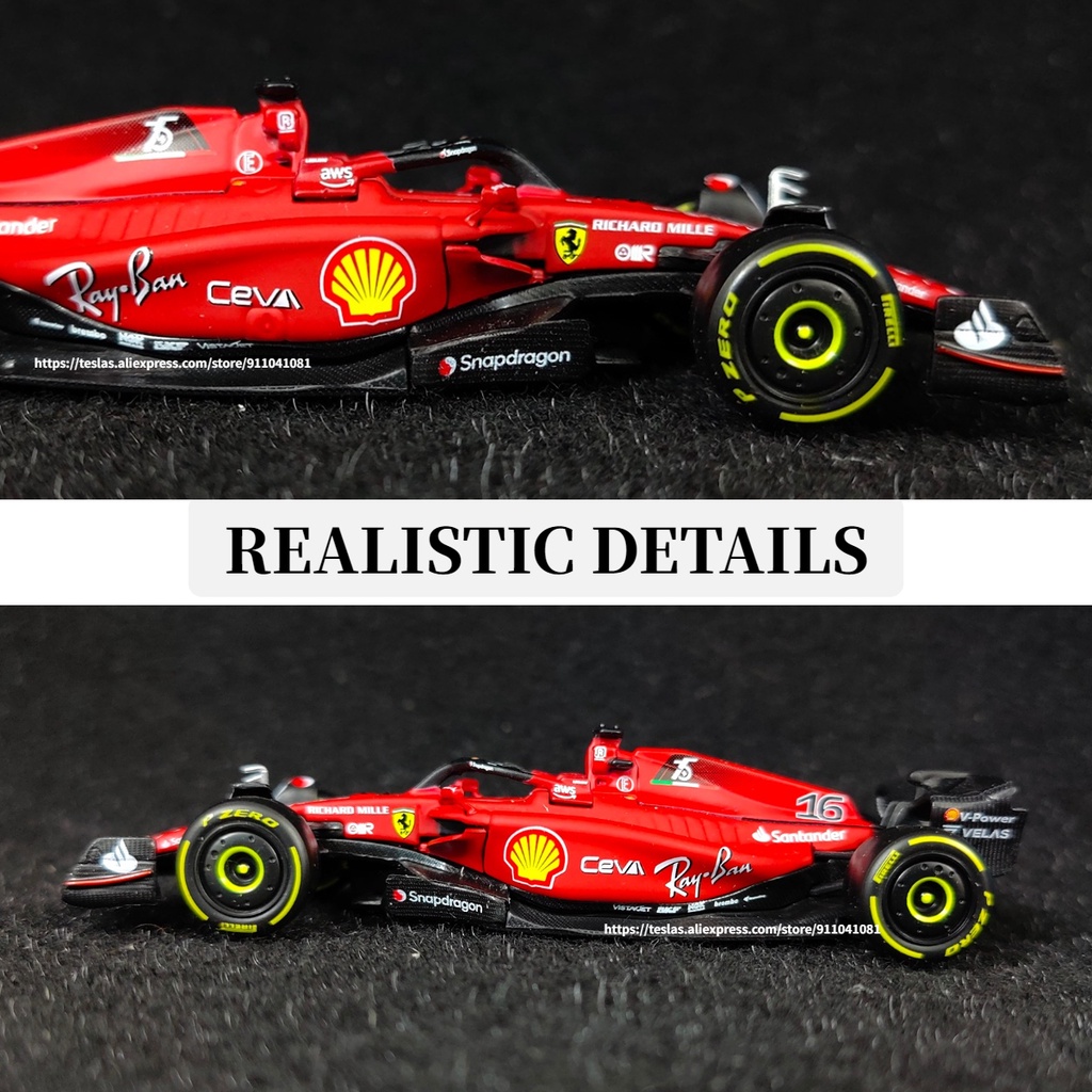 Mô Hình Xe Hơi Ferrari F1 2022 Tỉ Lệ 1 / 43 Bburago 1-75 Leclerc Sainz Redbull Racing