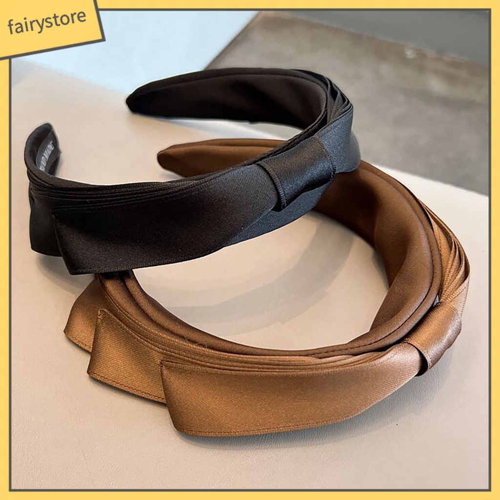 Băng Đô Nơ Cài Tóc Bằng Vải Satin Ổn Định Chống Vỡ Dễ Sử Dụng