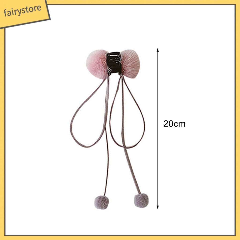 Kẹp Tóc Hình Chiếc Răng Nhỏ Đính Nơ Ruy Băng Phong Cách Hàn Quốc Cho Nữ