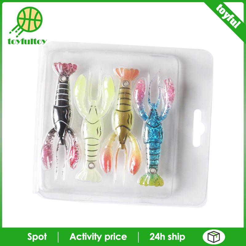 Set 4 Mồi Giả Nhử Cá Hình Bạch Tuộc Chuyên Dụng