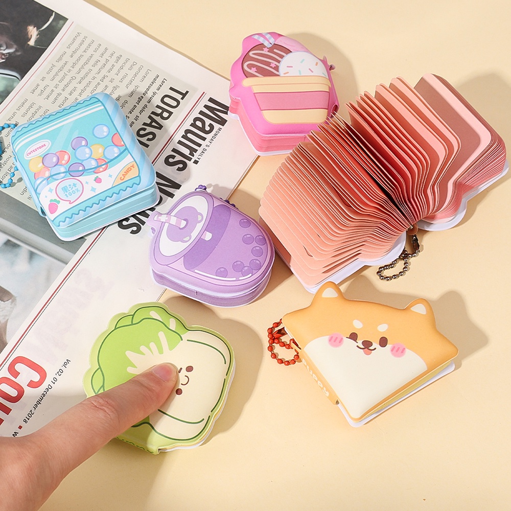 Sổ Ghi Chú Mini Họa Tiết Hoạt Hình Dễ Thương Giúp Giảm Căng Thẳng Tiện Dụng