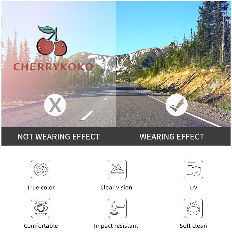 🍒🍒CHERRYKOKO Kính mát gọng chữ nhật thời trang sành điệu cho nam và nữ