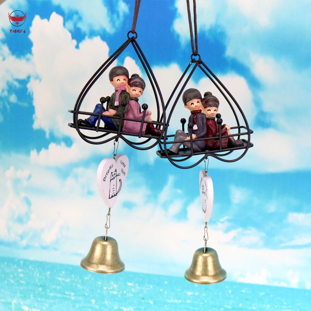 Chuông Gió Hình Trái Tim Hoạt Hình Trang Trí Cửa Sổ