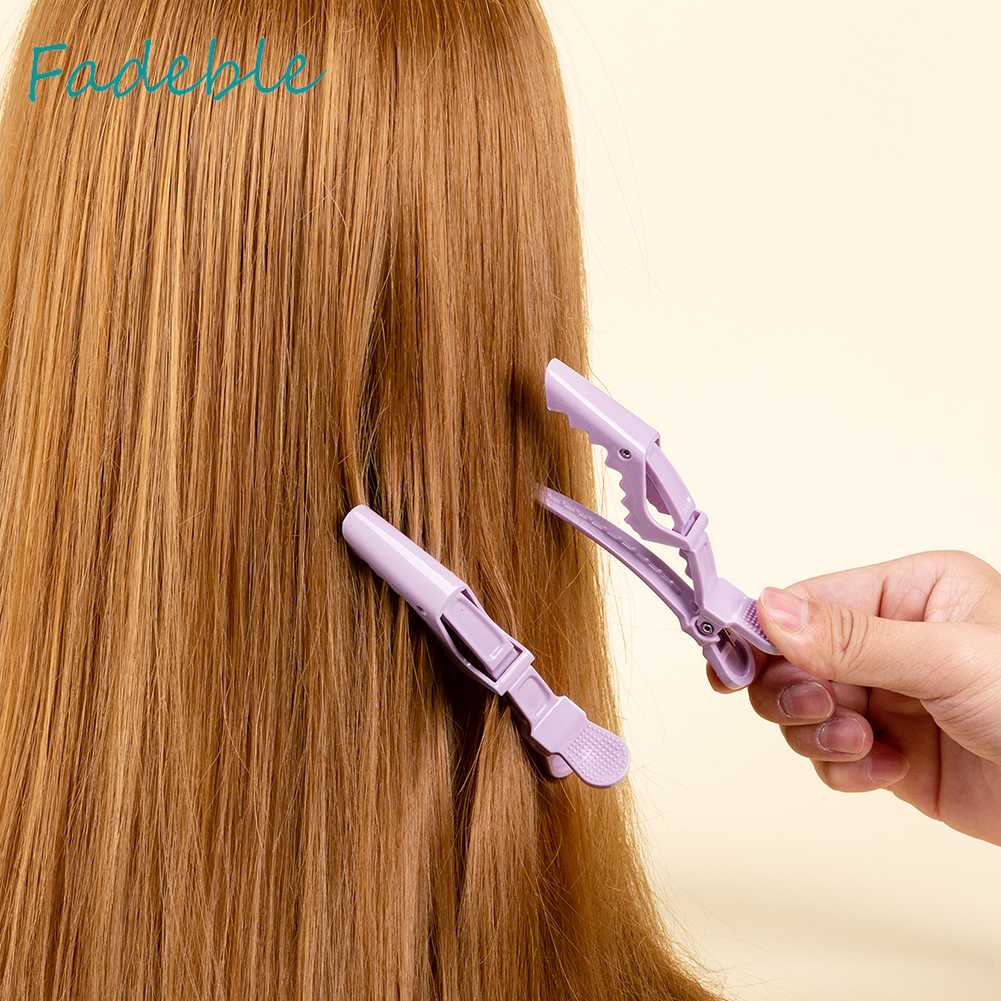 Kẹp Tóc Cá Sấu Bằng Nhựa Bền Thiết Kế Lò Xo Đôi Tạo Kiểu Tóc