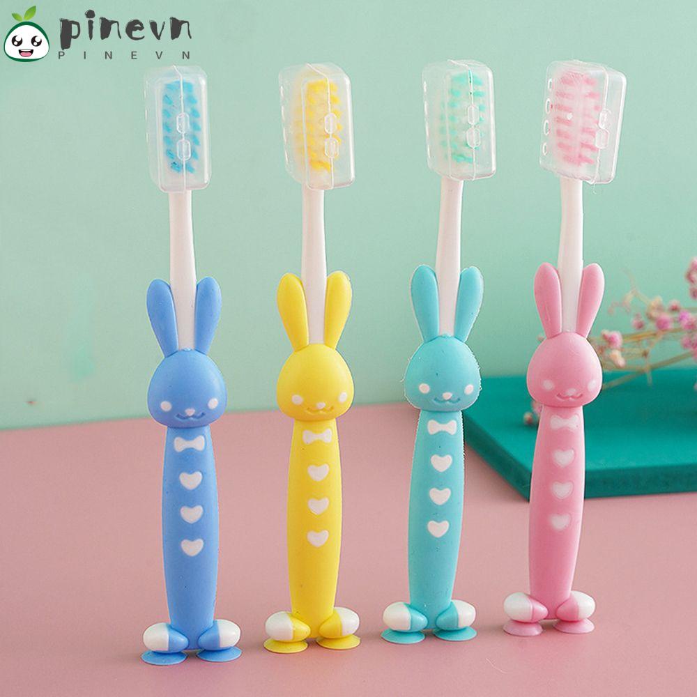 Set 4 Bàn Chải Đánh Răng Bằng Silicon Lông Mềm Cho Bé