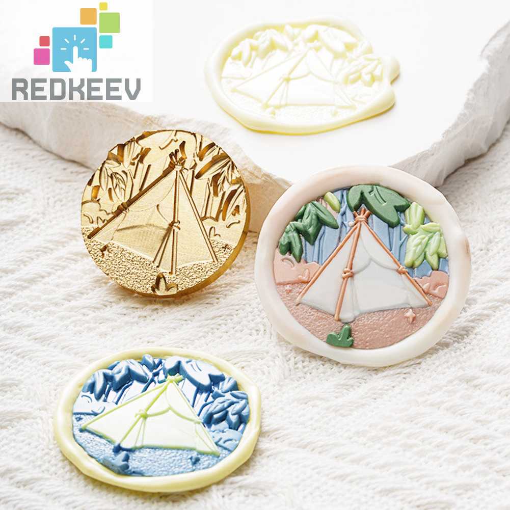 Thẻ Thiệp Mời Đám Cưới Đầu Tem Lò Xo Bằng Đồng DIY