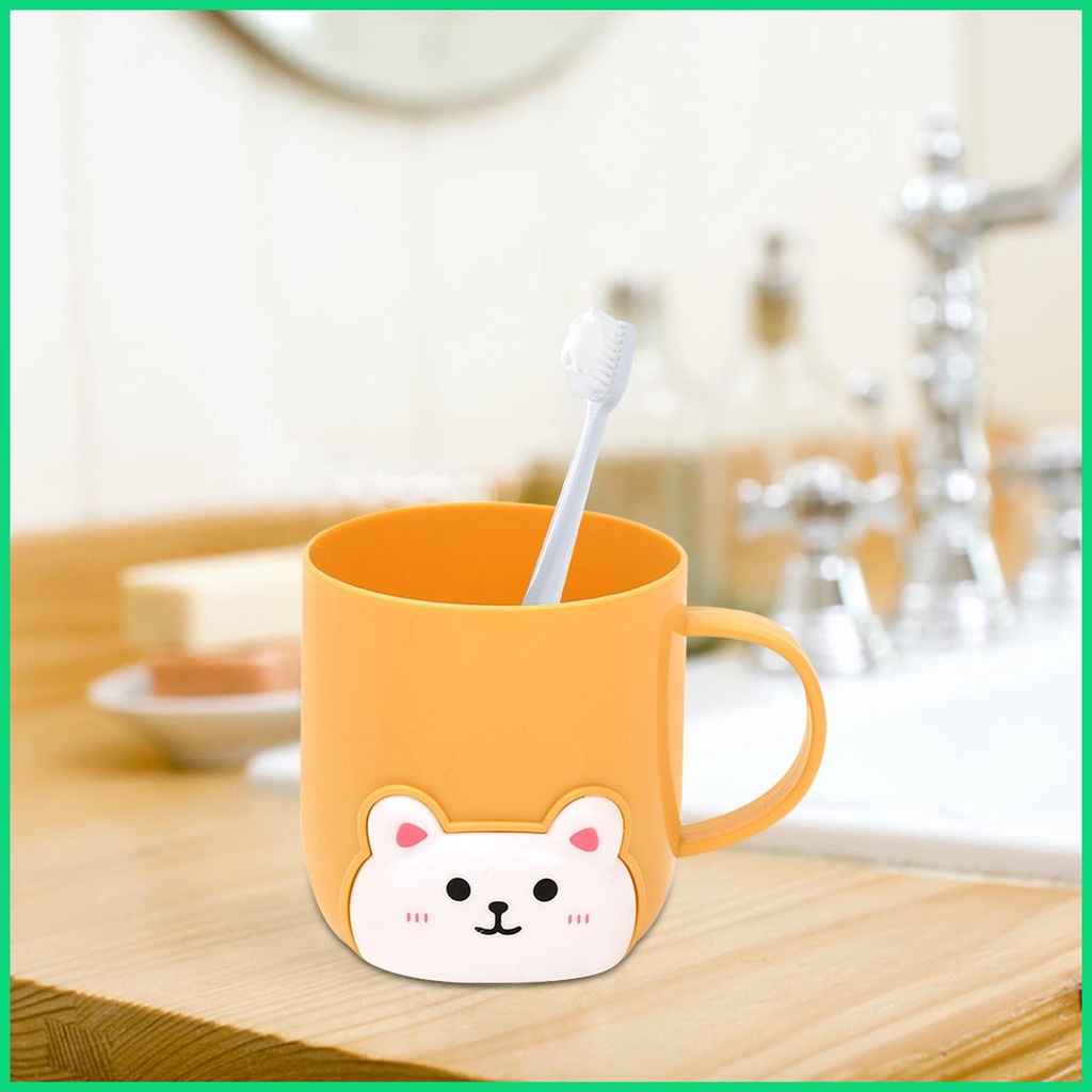 Cốc Đánh Răng Hình Gấu Hoạt Hình Dễ Thương Cho Bé