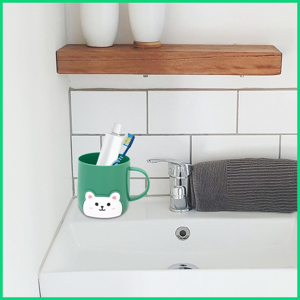 Cốc Đánh Răng Hình Gấu Hoạt Hình Dễ Thương Cho Bé