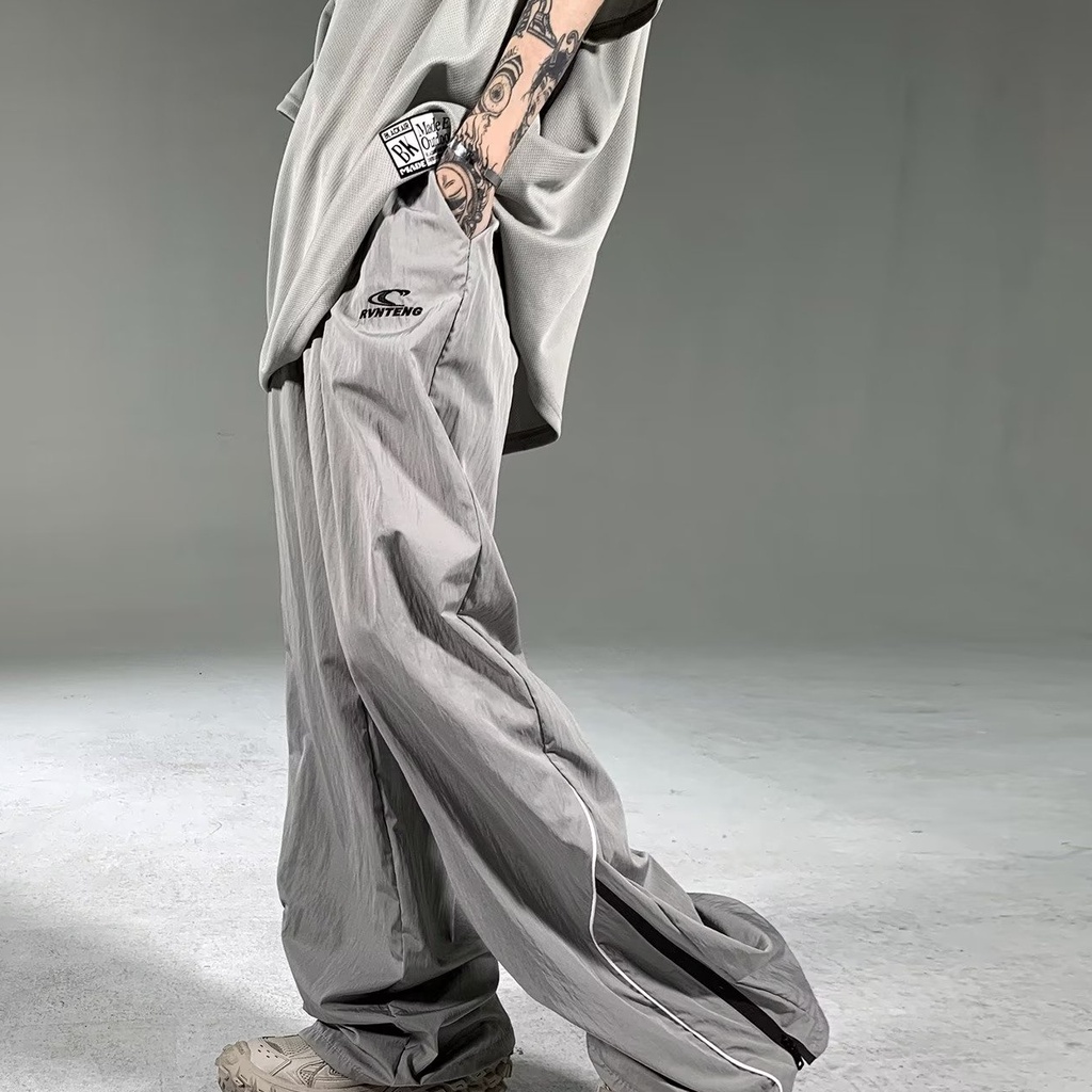 Quần Thể Thao Dài Đến Mắt Cá Chân Co Giãn Thời Trang Đường Phố Nhật Bản Mùa Hè Cho Nam