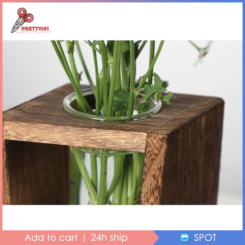 [Prettyia1] Giá Đỡ Chậu Hoa / Cây Cảnh Bằng Gỗ Trang Trí