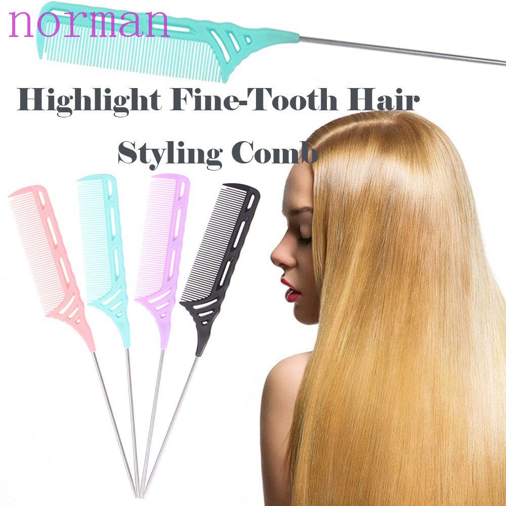 Lược Chải Tóc Tạo Kiểu Bằng Kim Loại Chuyên Nghiệp NORMAN