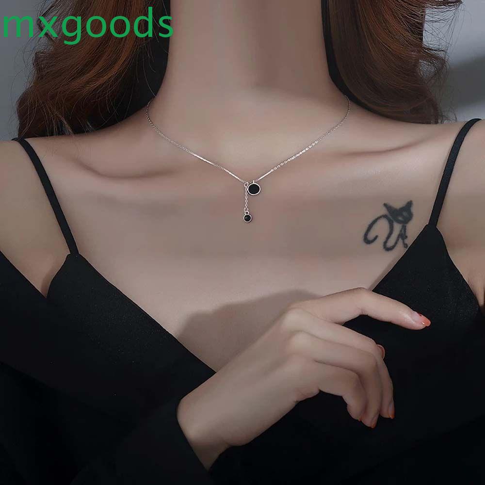 Vòng cổ Đồng Mặt Hình Học Phối Tua Rua Phong Cách Hàn Quốc Cho Nữ