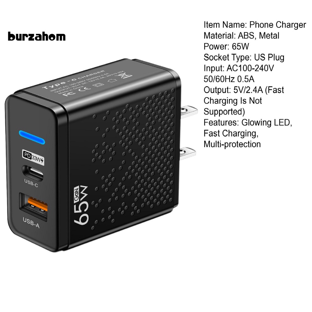 Bộ Sạc Nhanh USB PD Type-C Bằng ABS Hiệu Quả Cao Cho Điện Thoại Thông Minh