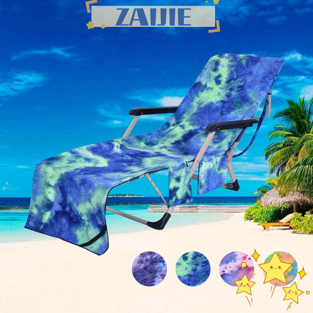 Vỏ Bọc Ghế Ngồi Bãi Biển / Bể bơi Bằng Sợi Micro Kèm Túi Đựng 24 Món Tiện Dụng