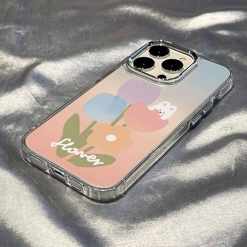 ✅Ốp Điện Thoại Dẻo Màu Gradient Họa Tiết Chú Thỏ Dễ Thương Chống Sốc Cho iPhone128 714proplus13maxins / 11